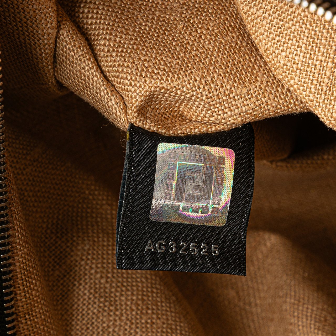 Fendi Leather Selleria Crossbody Bruin