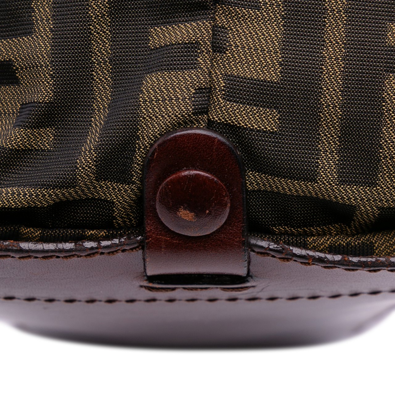 Fendi Zucca Canvas Tote Bruin
