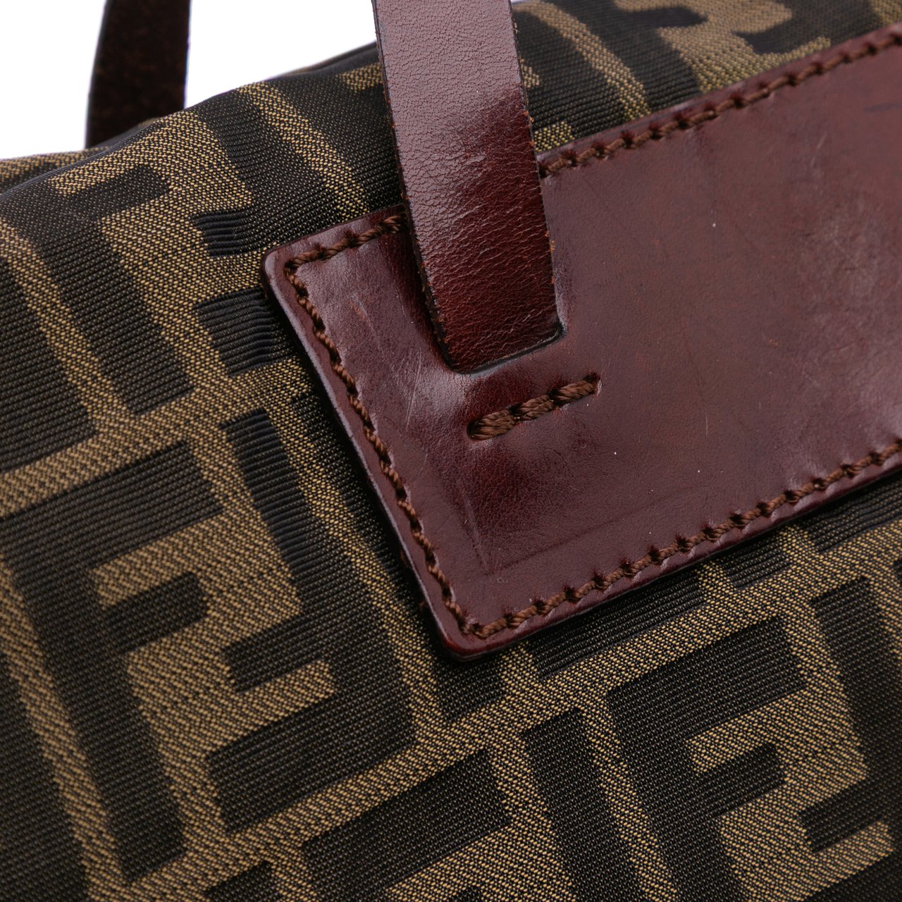 Fendi Zucca Canvas Tote Bruin