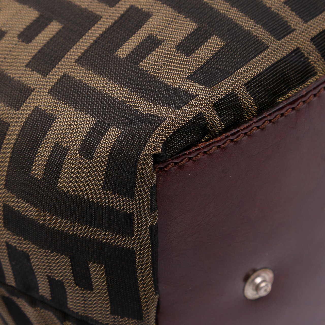 Fendi Zucca Canvas Tote Bruin