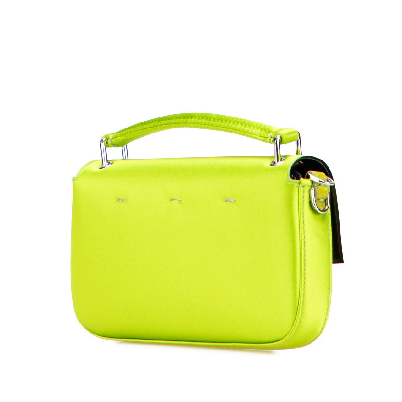Fendi Silk Baguette Phone Pouch Satchel Groen