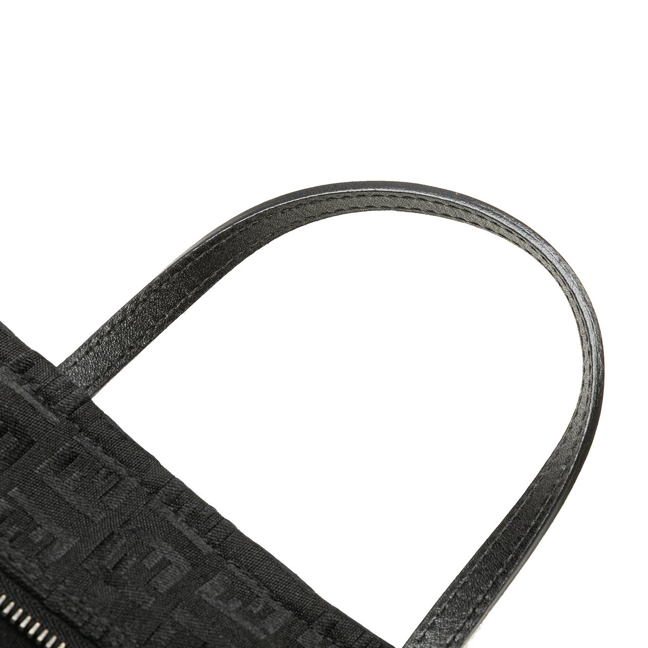 Fendi Mini Zucchino Canvas Handbag Zwart