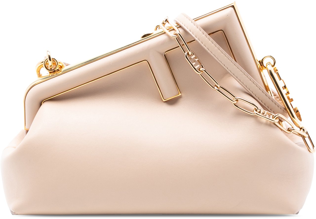 Fendi Small Nappa Fendi First Crossbody Bruin