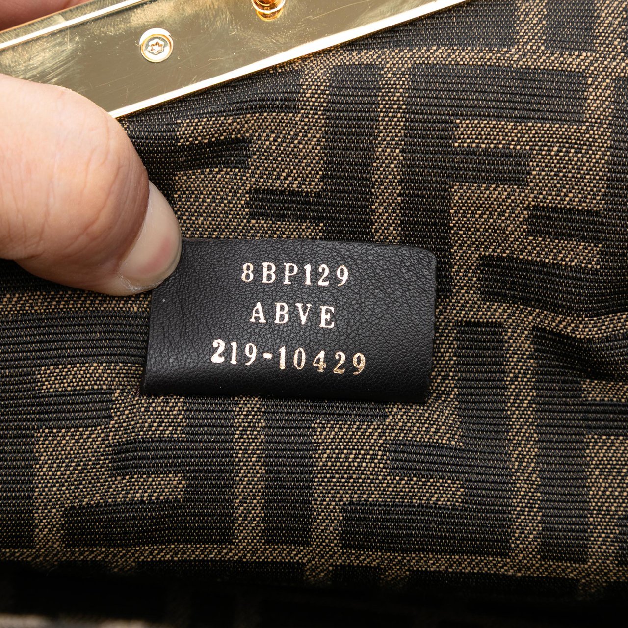 Fendi Small Nappa Fendi First Crossbody Bruin