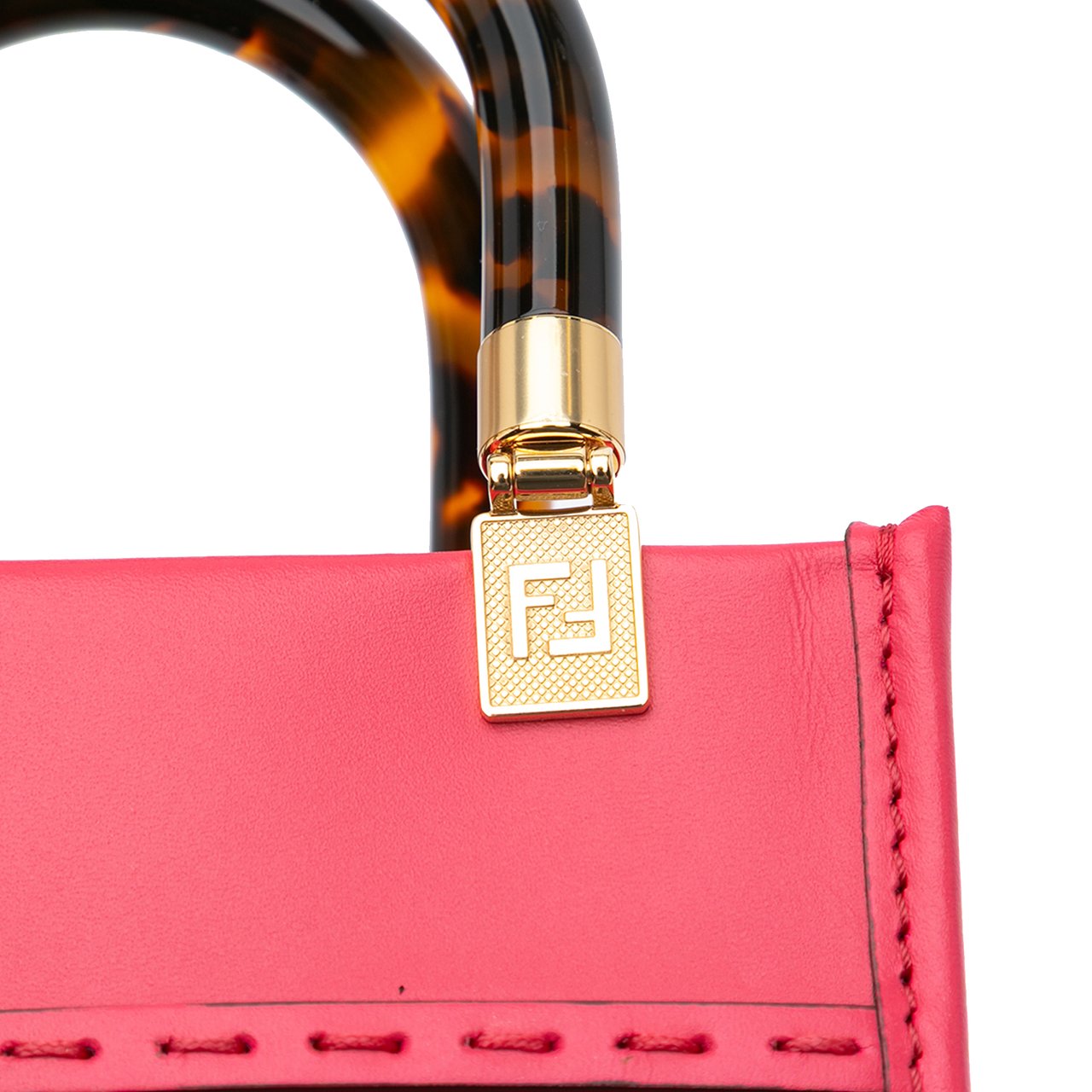 Fendi Mini Sunshine Shopper Tote Roze