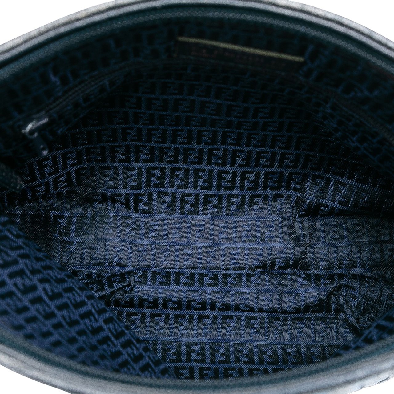 Fendi Woven Leather FF Crossbody Blauw