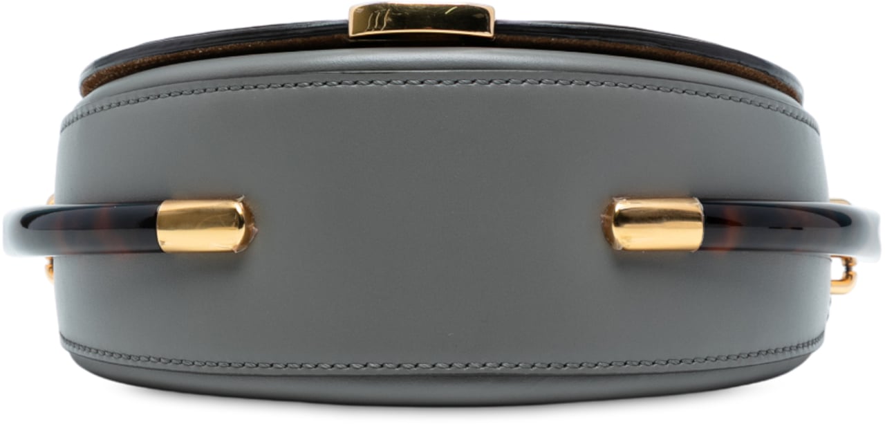 Fendi Leather Moonlight Crossbody Grijs