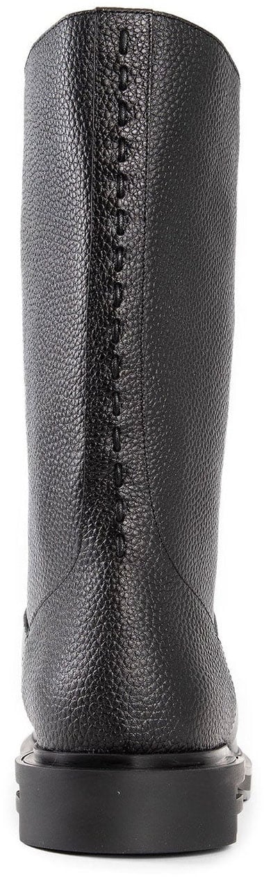 Fendi Fendi Leather Frame Boots Zwart