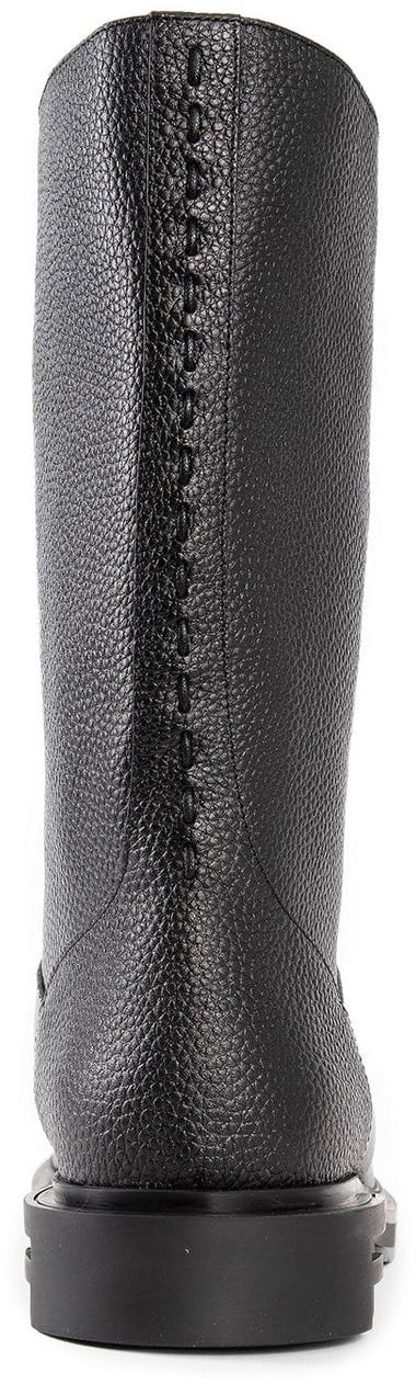 Fendi Fendi Leather Frame Boots Zwart