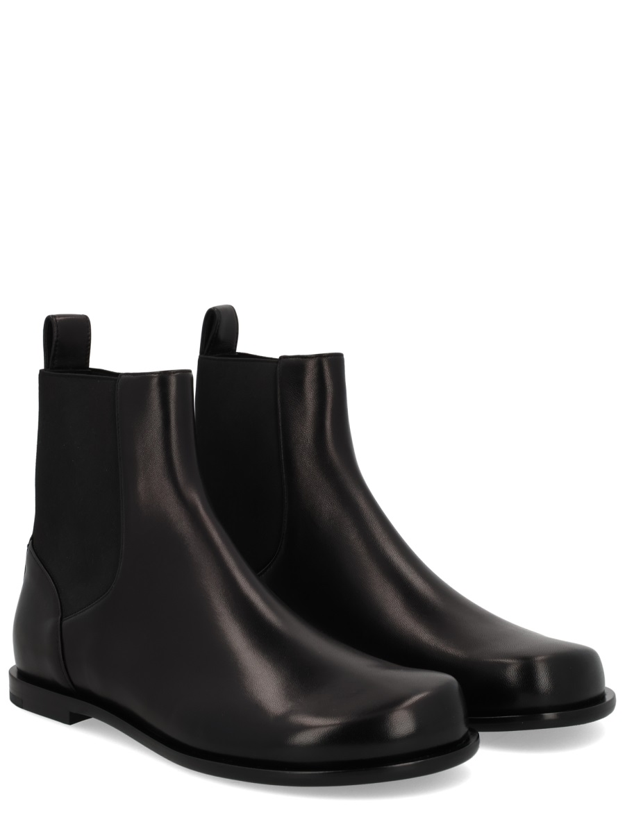 Fendi Chelsea Squared Ff Lamb Boots Zwart