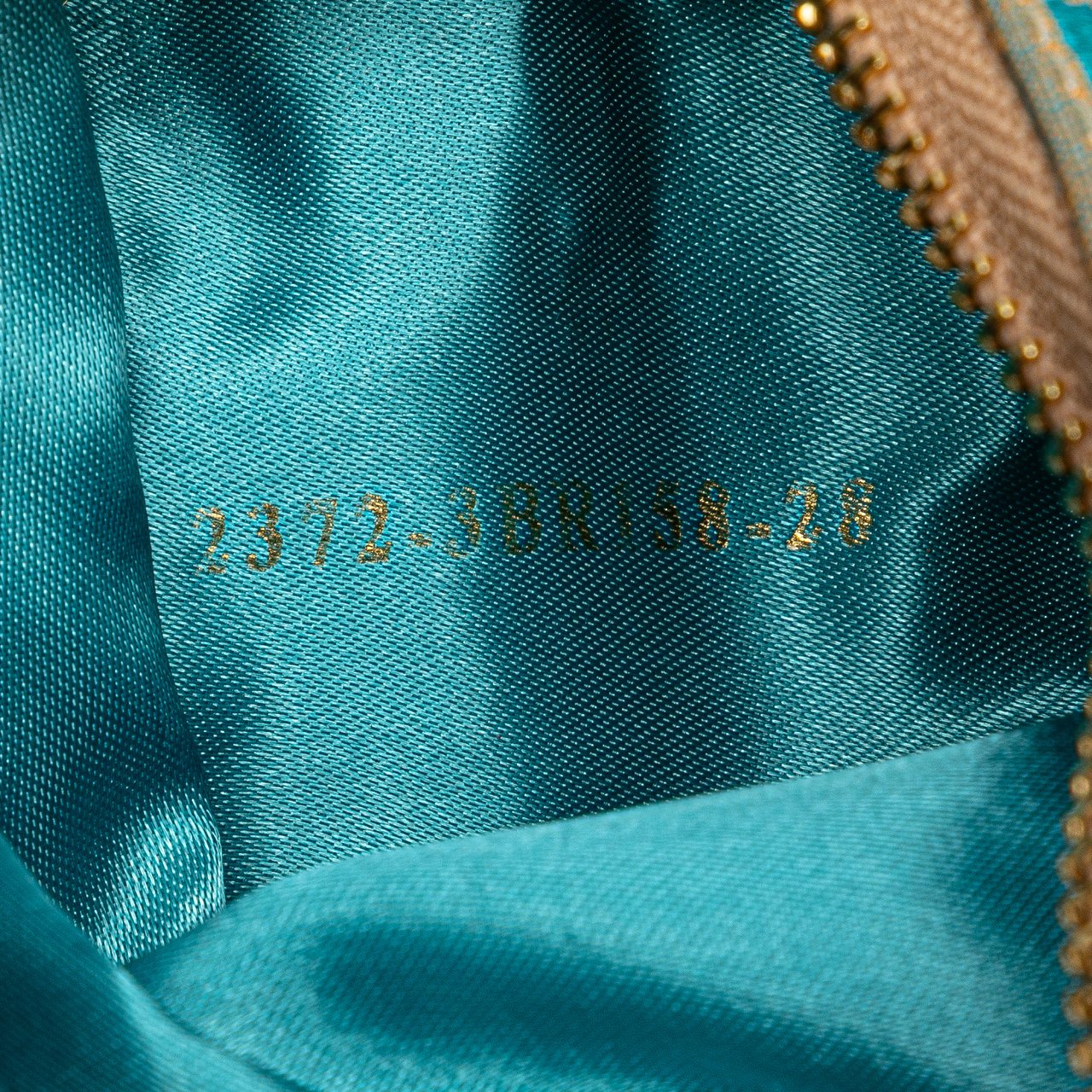 Fendi Zucchino Canvas Barrel Pochette Bruin