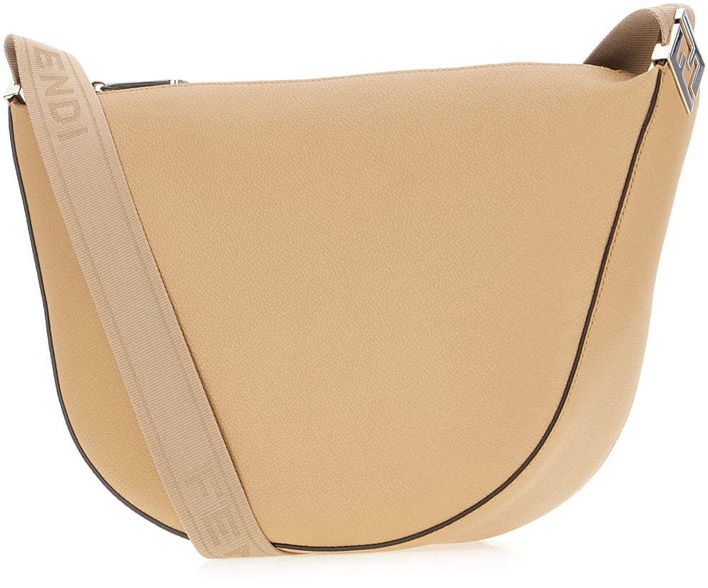 Fendi Fendi Cappuccino leather crossbody bag Beige