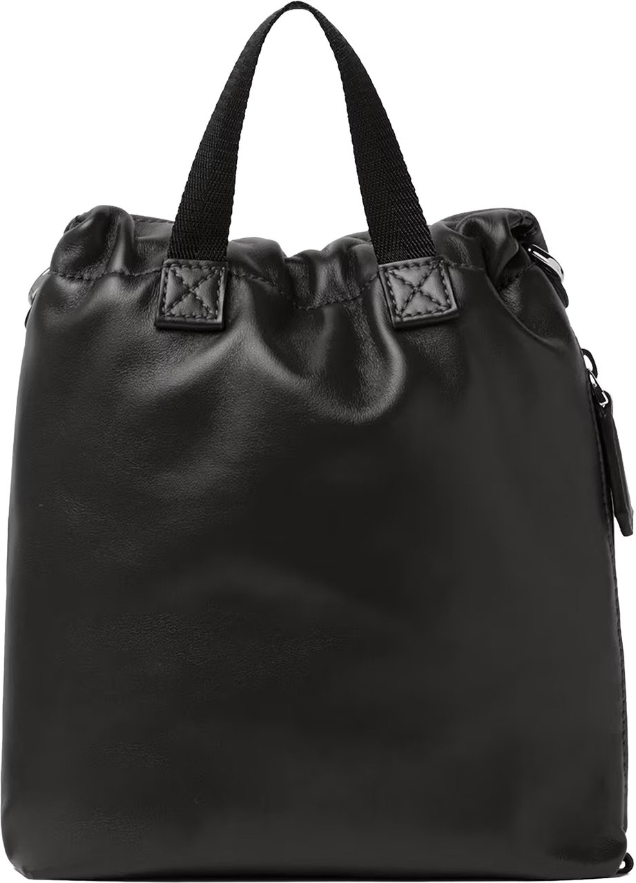 Fendi Baguette Crossbody Vit Malib Smooth Leather Bag Zwart