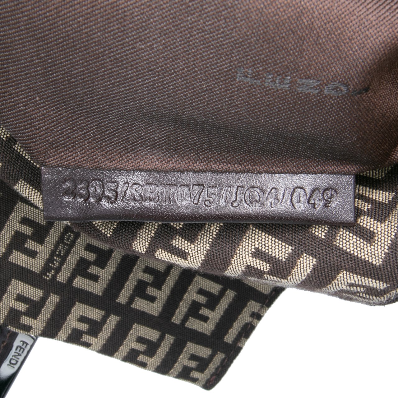 Fendi Zucchino Canvas Crossbody Bruin