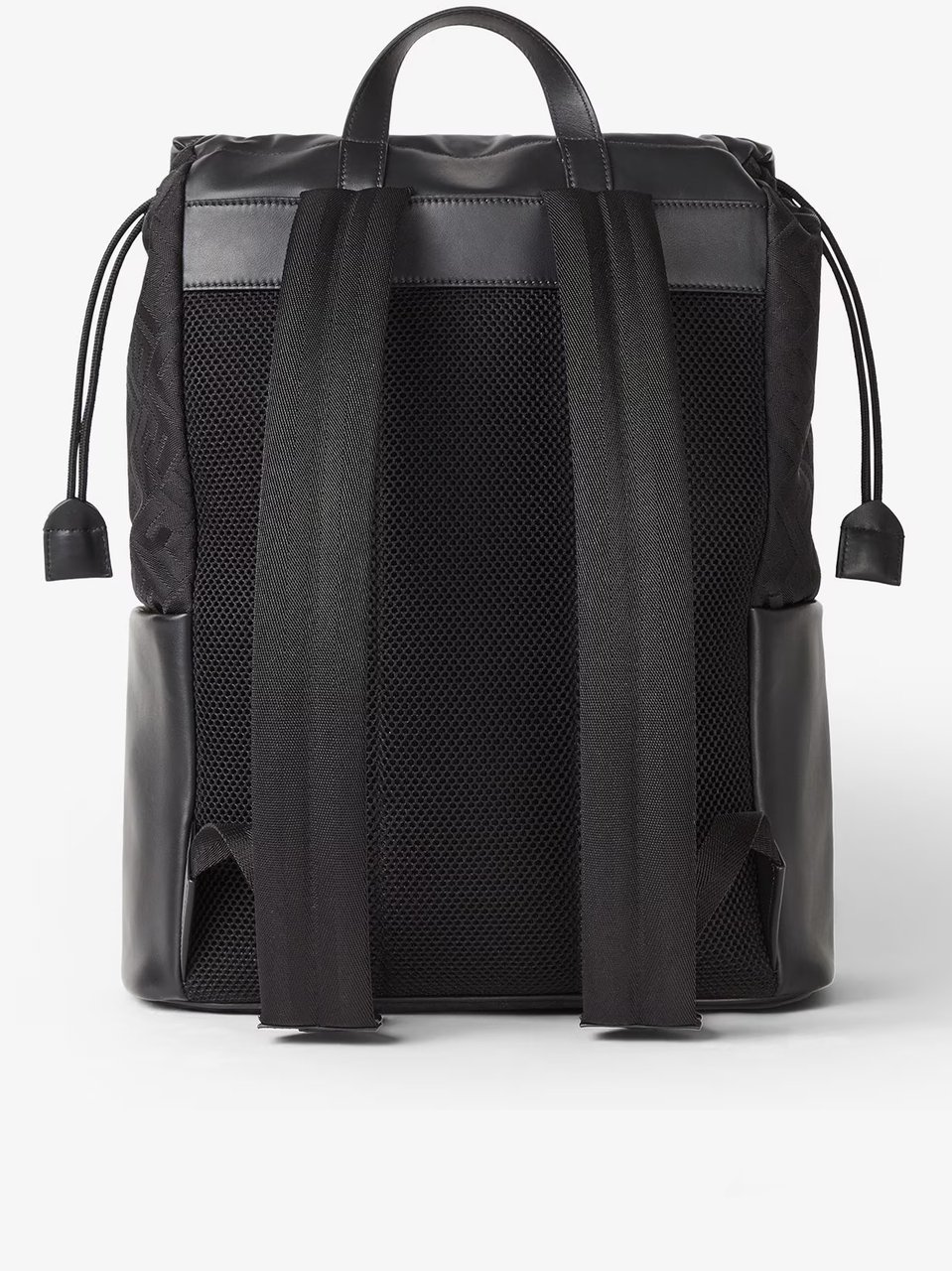 Fendi Baguette Grace Nylon FF Monogram Backpack Zwart