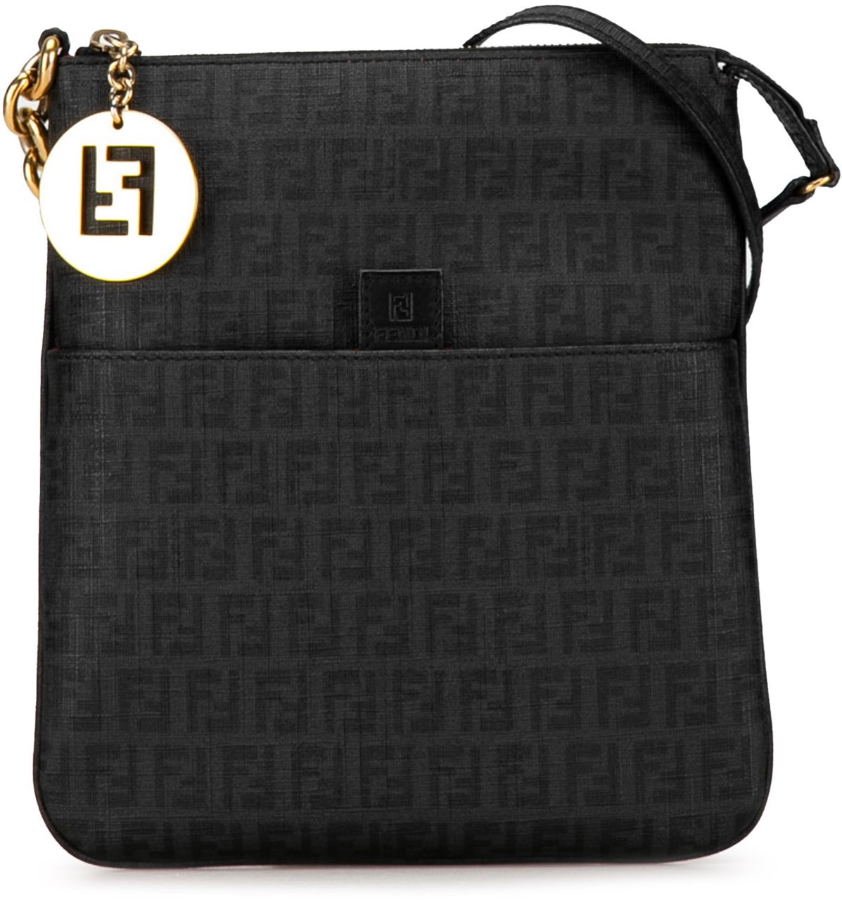 Fendi Spalmati Zucchino Crossbody Zwart