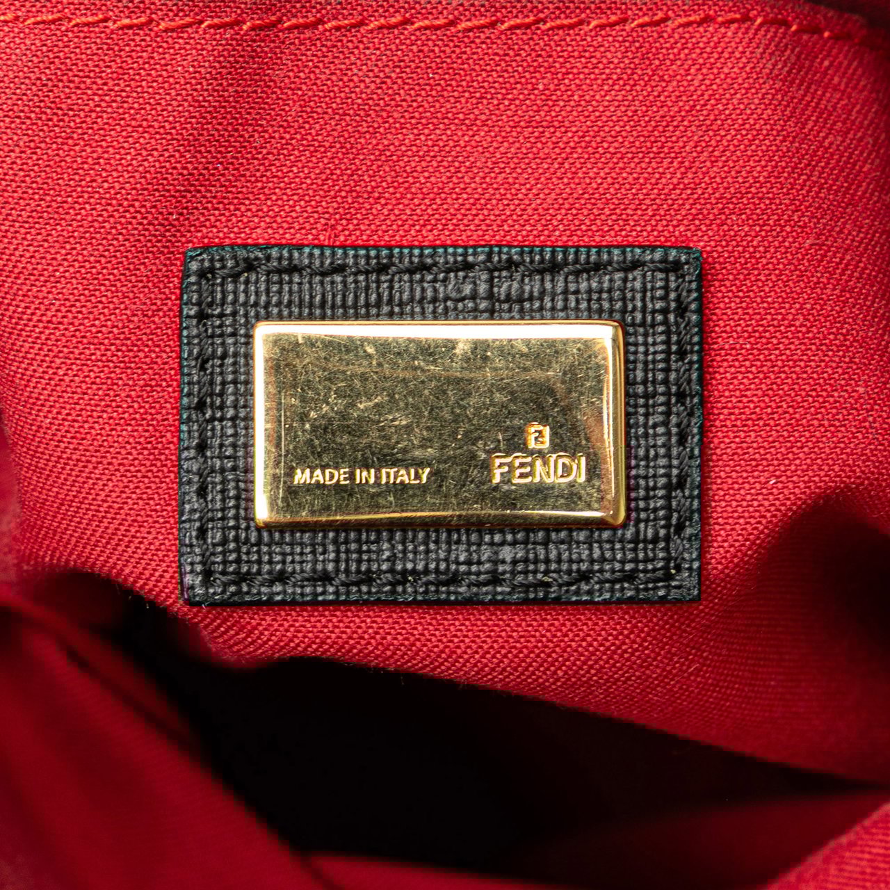 Fendi Spalmati Zucchino Crossbody Zwart