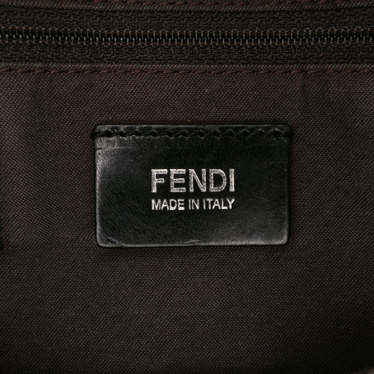 Fendi Zucca Canvas Tall Tote Zwart