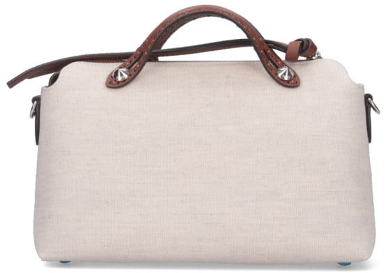 Fendi "By The Way" Medium Bag Cream Neutraal