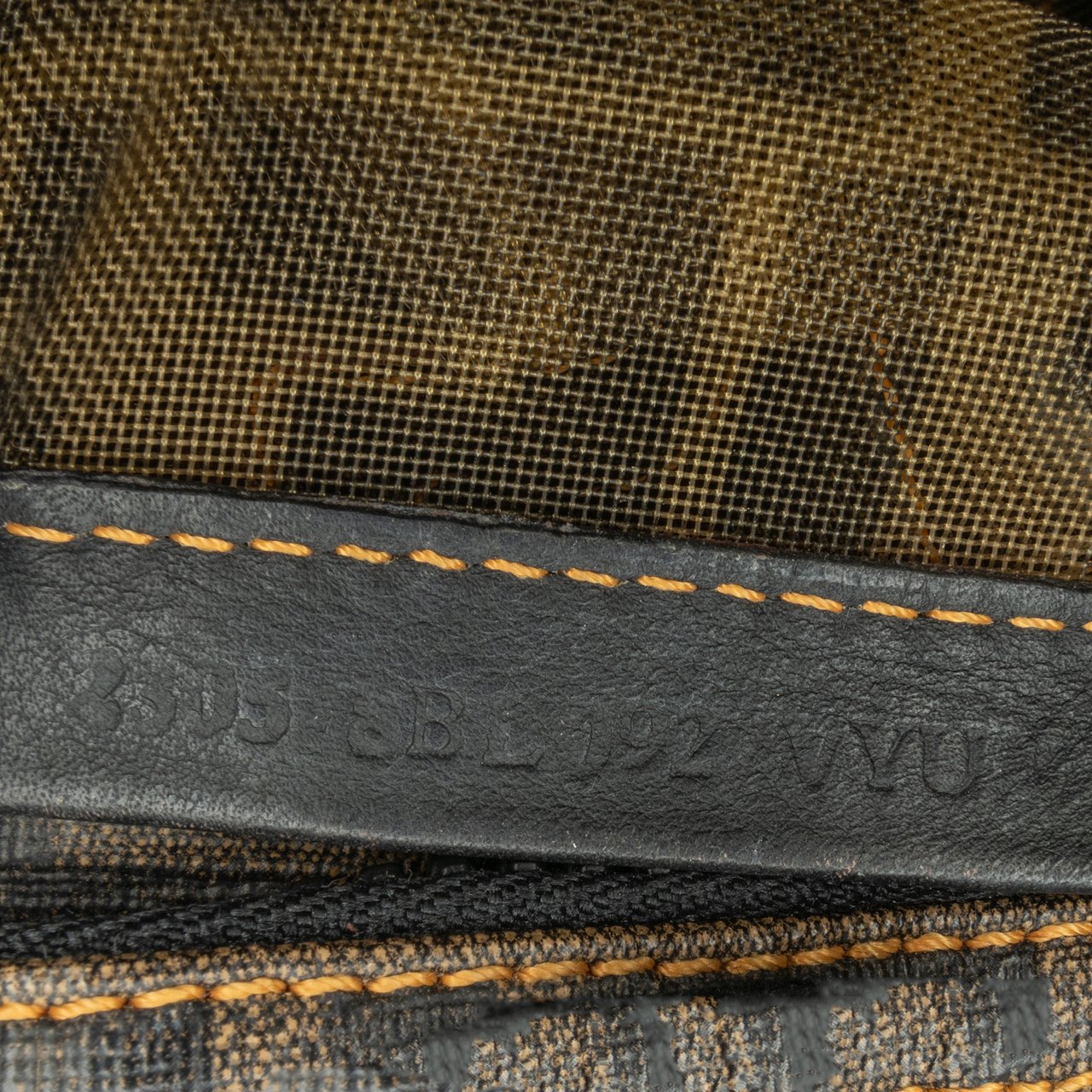 Fendi Zucca Mesh Boston Bag Bruin