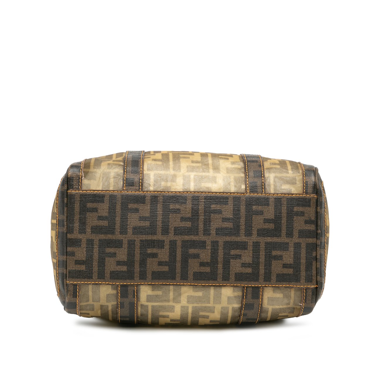 Fendi Zucca Mesh Boston Bag Bruin