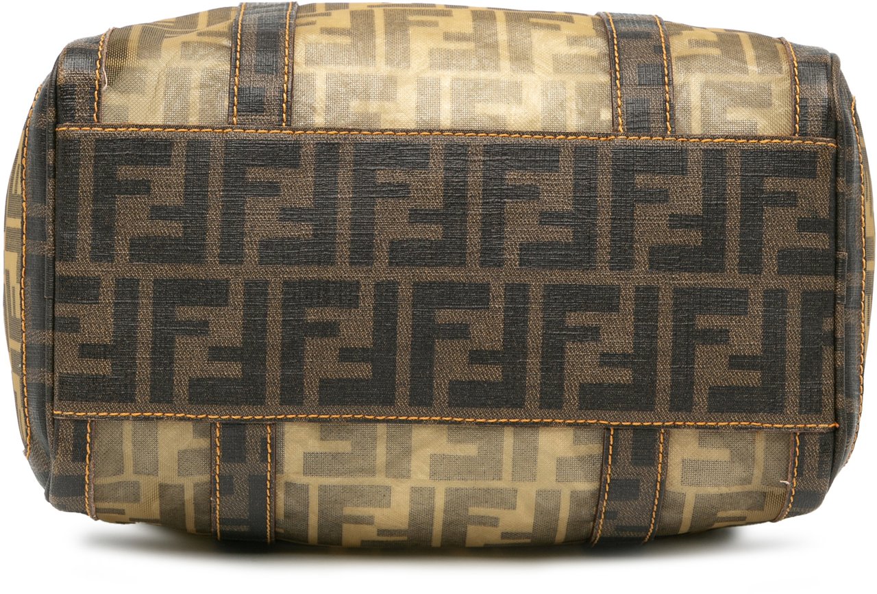 Fendi Zucca Mesh Boston Bag Bruin