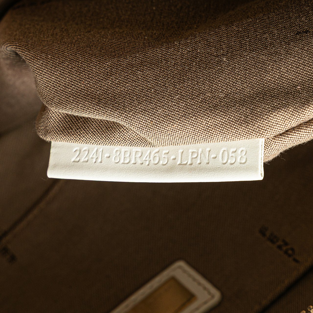 Fendi Zucchino Canvas Chef Pocket Hobo Bruin