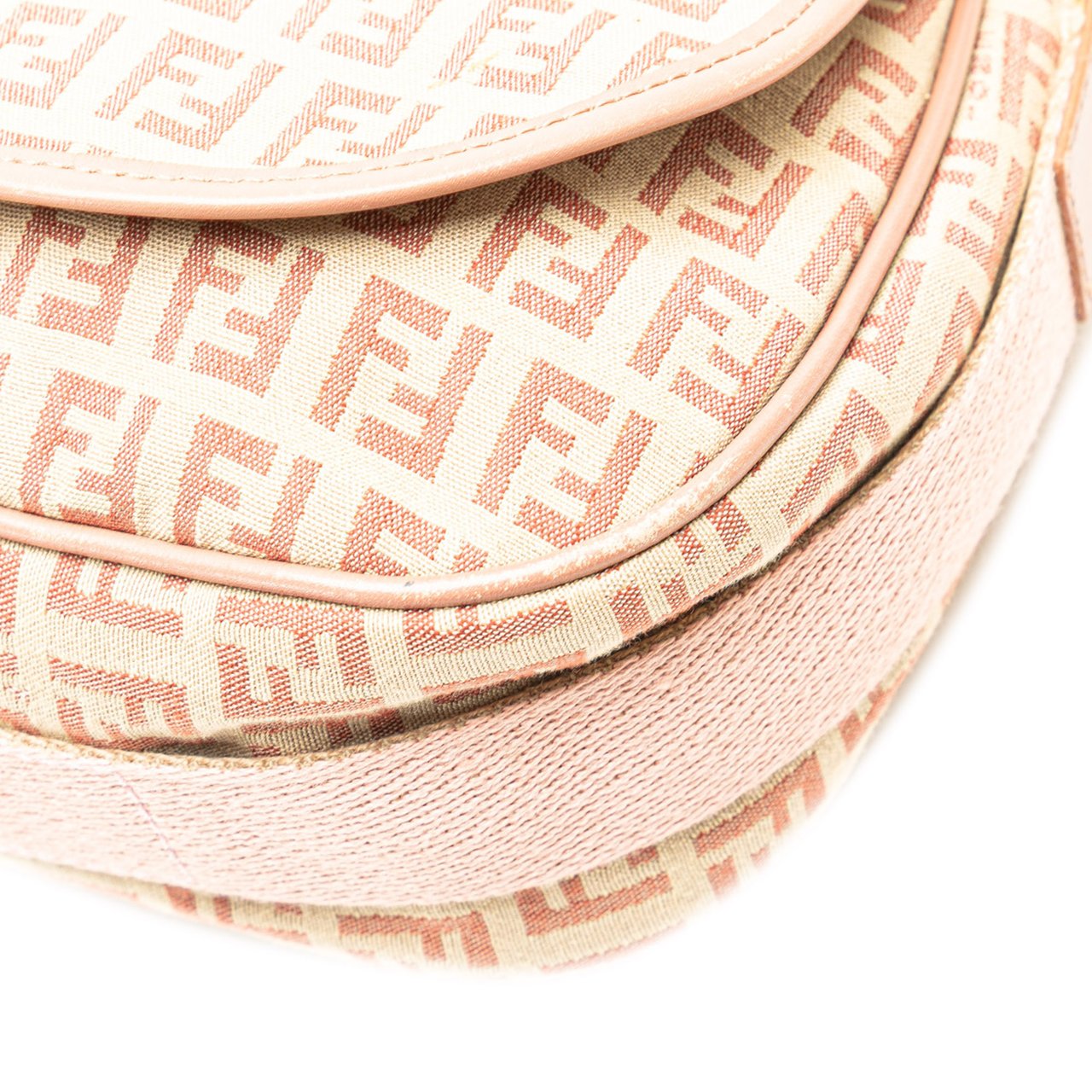 Fendi Zucchino Canvas Crossbody Bruin