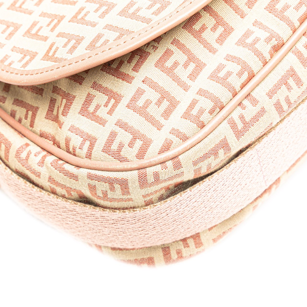 Fendi Zucchino Canvas Crossbody Bruin