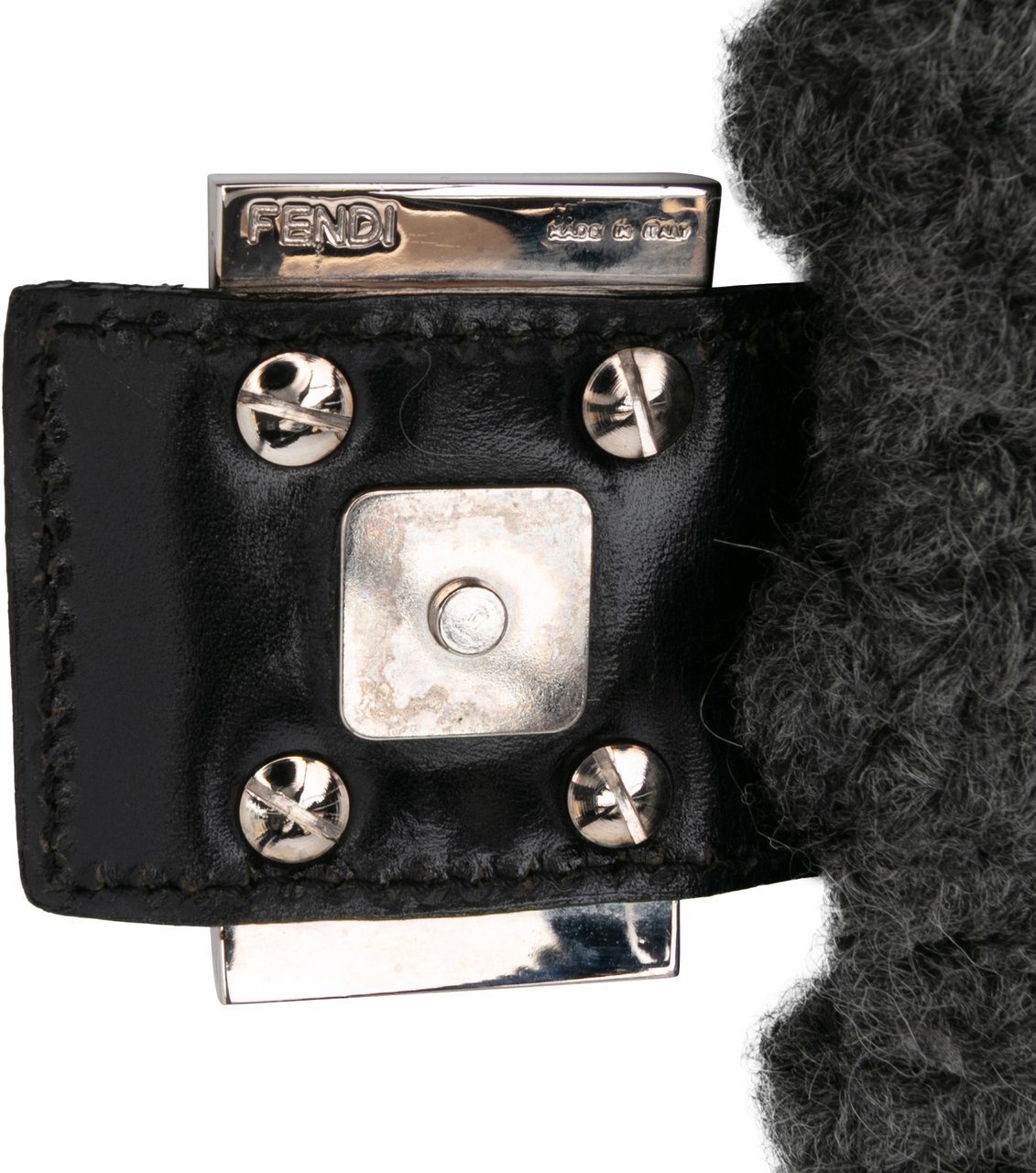 Fendi Crochet Wool Mamma Forever Grijs