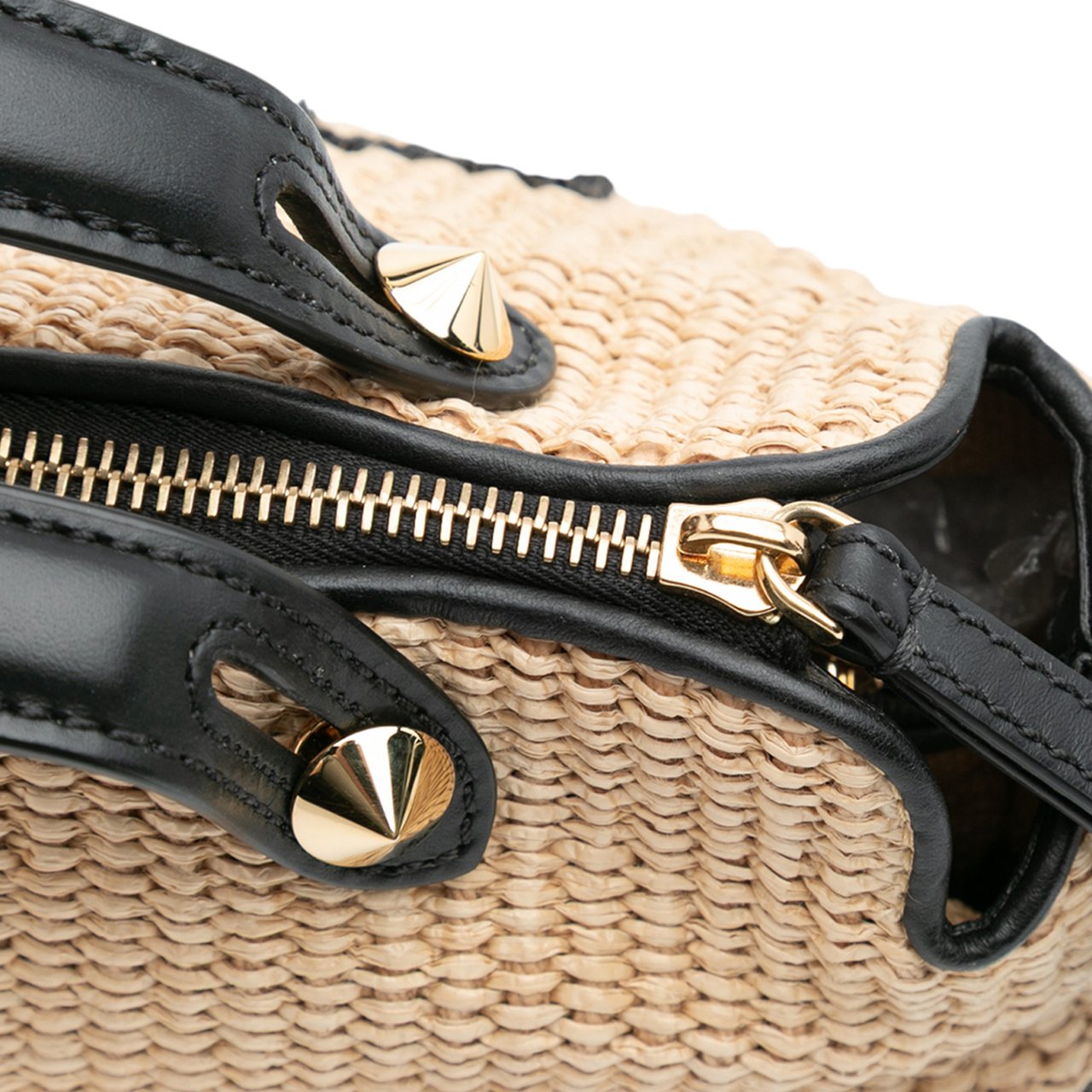 Fendi Medium Raffia By The Way Satchel Bruin