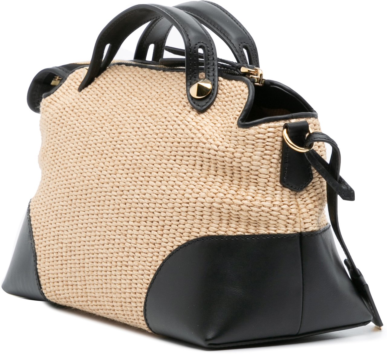 Fendi Medium Raffia By The Way Satchel Bruin