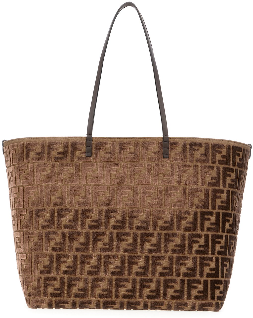 Fendi Fendi Multicolor velvet large Roll shopping bag Divers