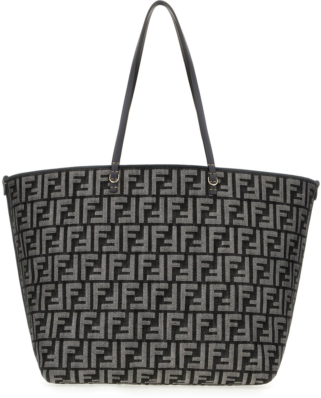 Fendi Fendi Embroidered denim large Roll shopping bag Divers