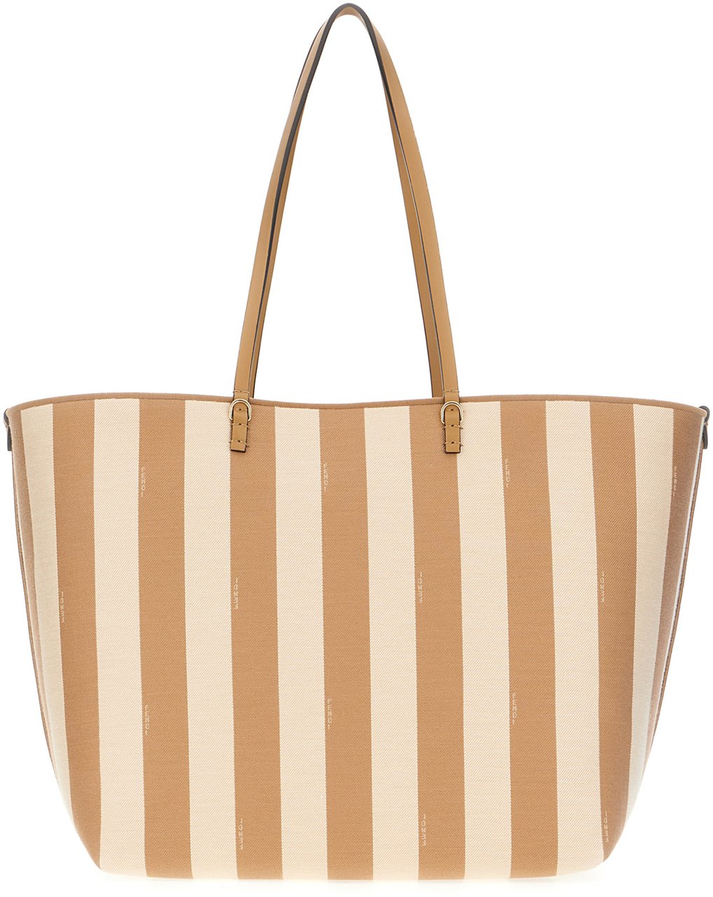 Fendi Fendi Embroidered canvas reversible large Roll shopping bag Divers