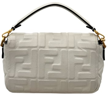 Fendi Baguette Chain Mini - Off White Wit