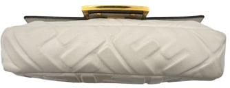 Fendi Baguette Chain Mini - Off White Wit