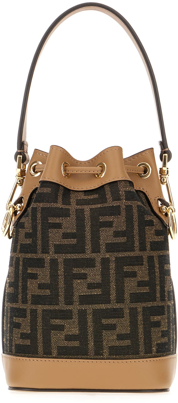 Fendi Fendi Embroidered fabric mini Mon Tresor bucket bag Divers
