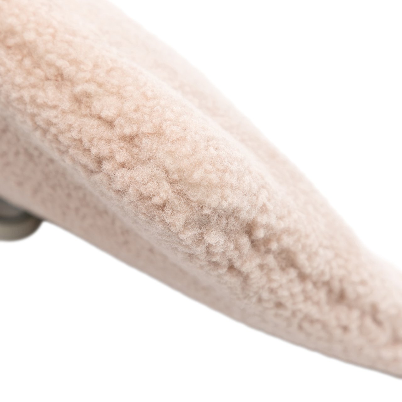 Fendi Shearling Logo Flat Pouch Bruin