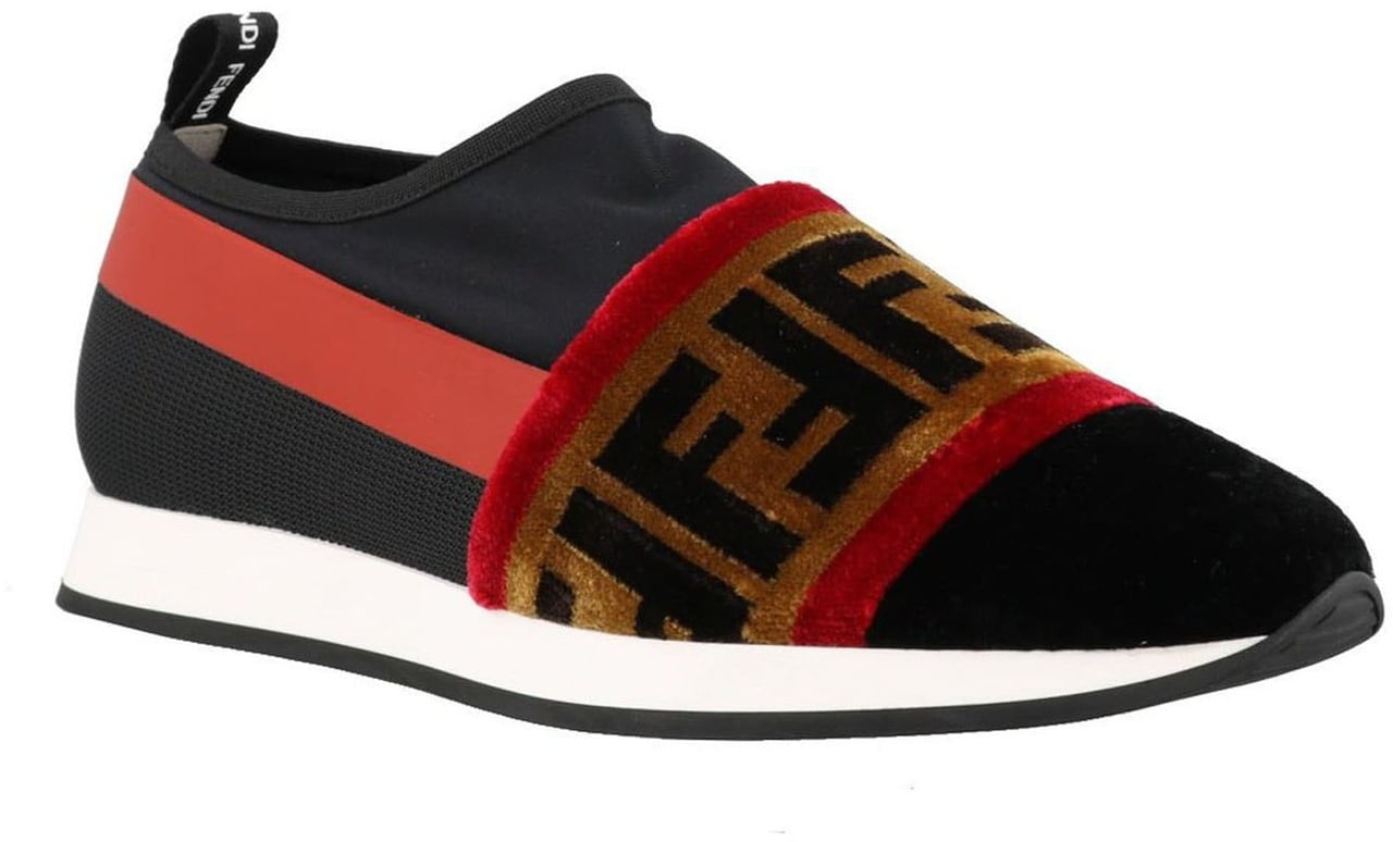 Fendi Fendi Logo Sneakers Zwart