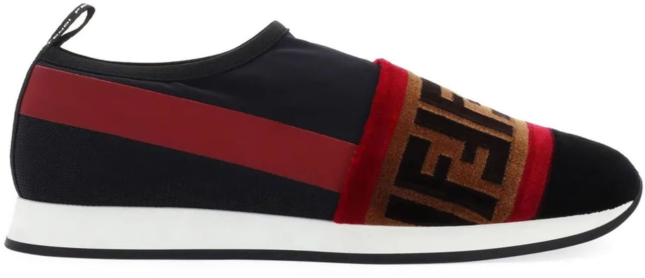 Fendi Fendi Logo Sneakers Zwart