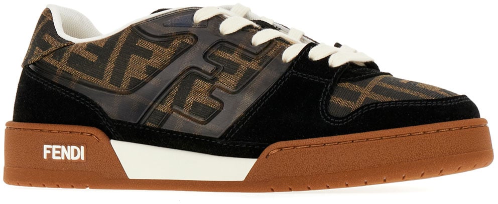 Fendi Fendi Two-tone fabric Match sneakers Divers