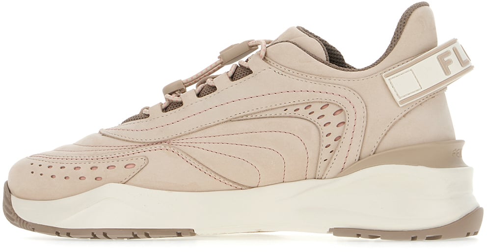 Fendi Fendi Sand nabuck Flow sneakers Neutraal