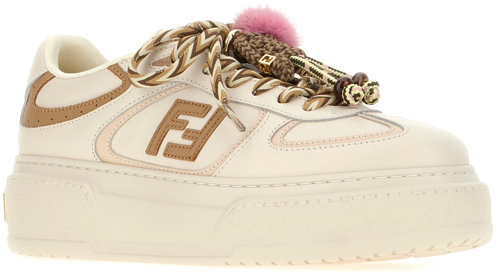 Fendi Fendi Multicolor leather Match sneakers Divers