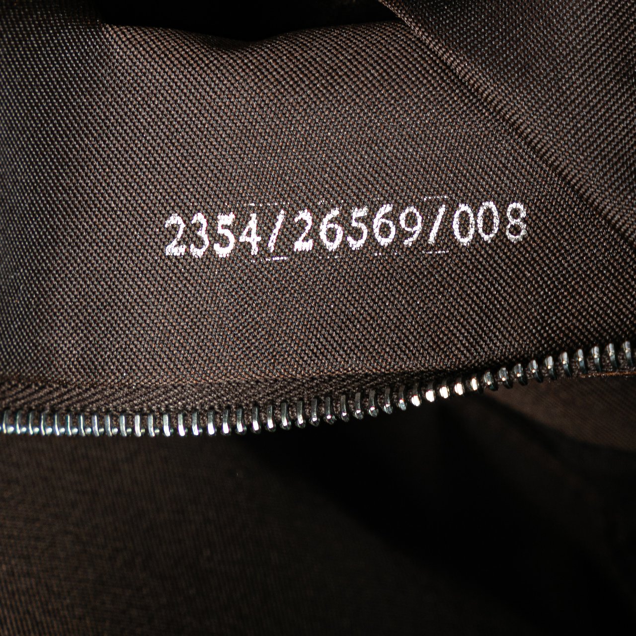 Fendi Zucca Canvas Shoulder Bag Bruin