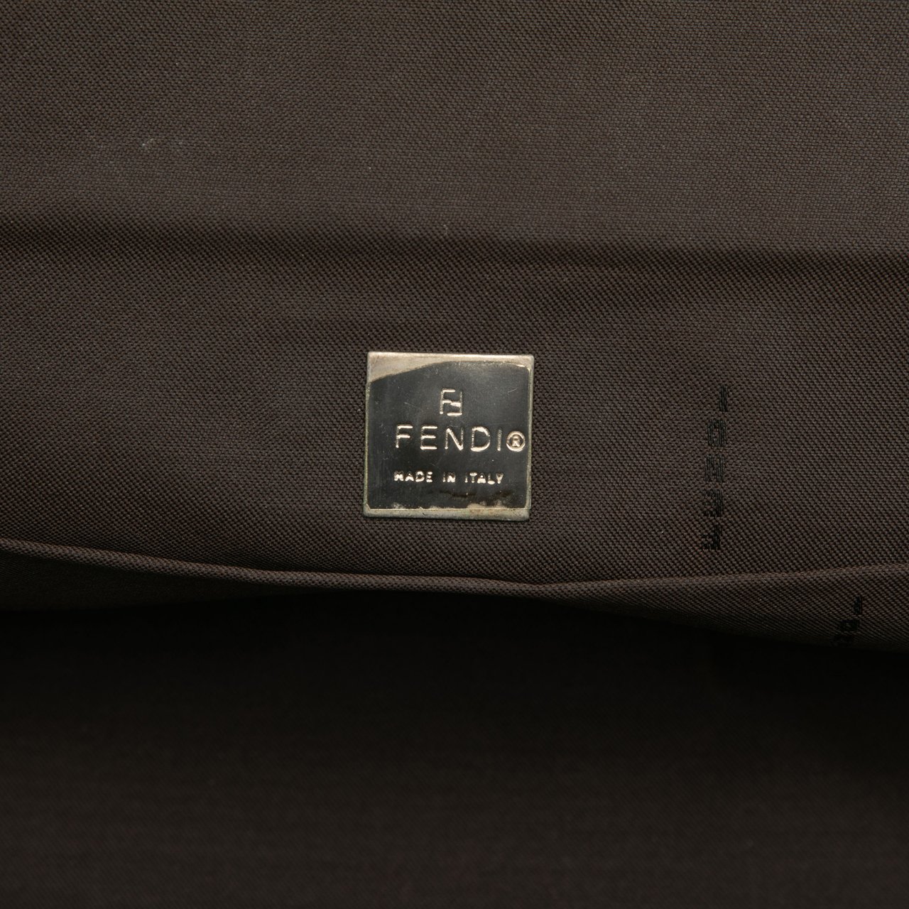 Fendi Zucca Canvas Bento Box Shoulder Bag Bruin
