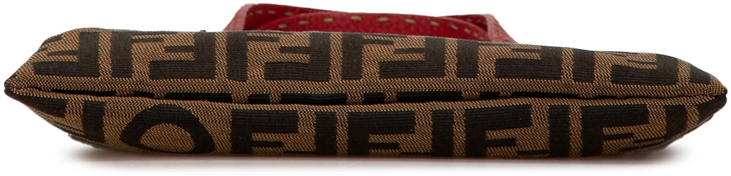 Fendi Zucca Canvas Sequins Tote Bruin