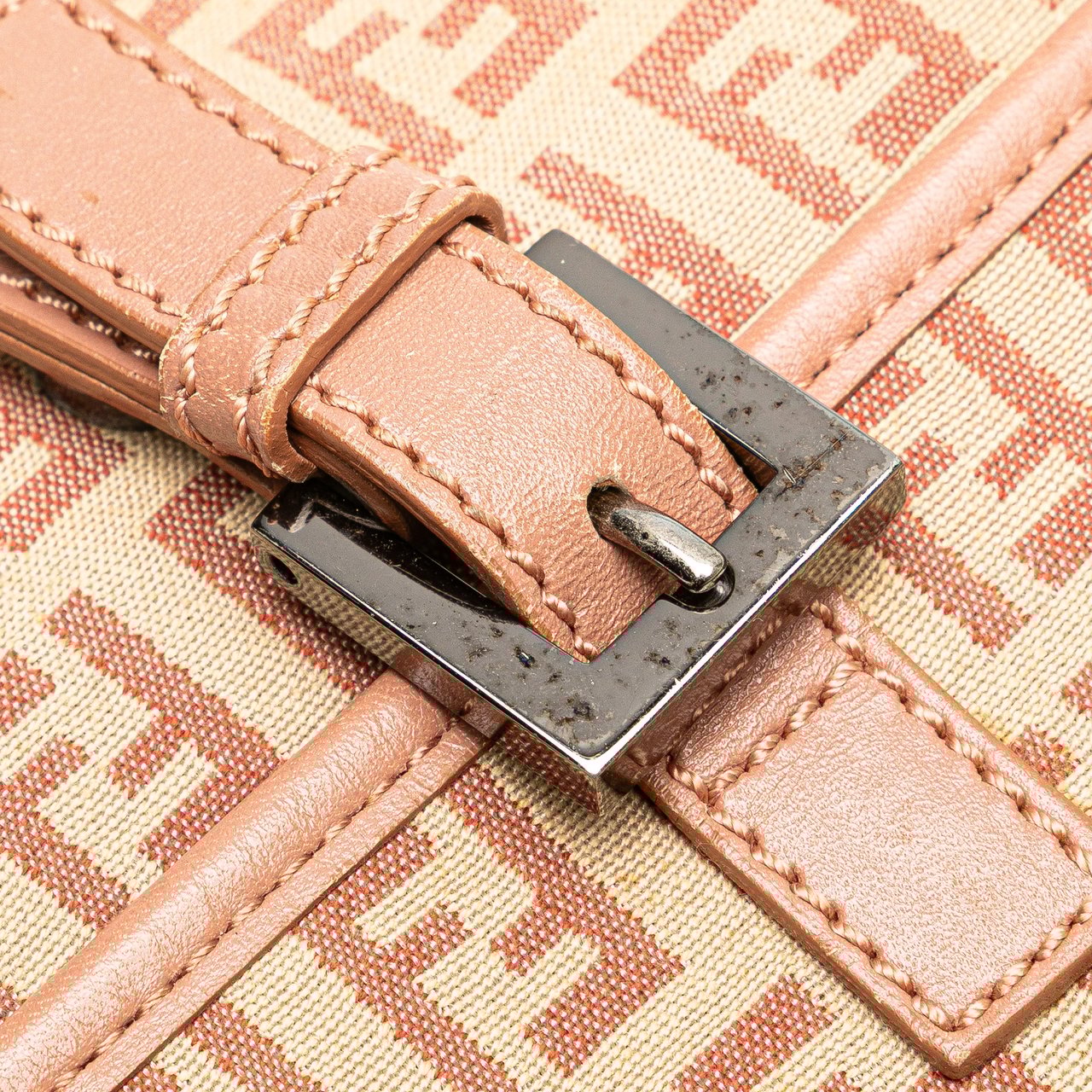 Fendi Zucchino Canvas Crossbody Bruin