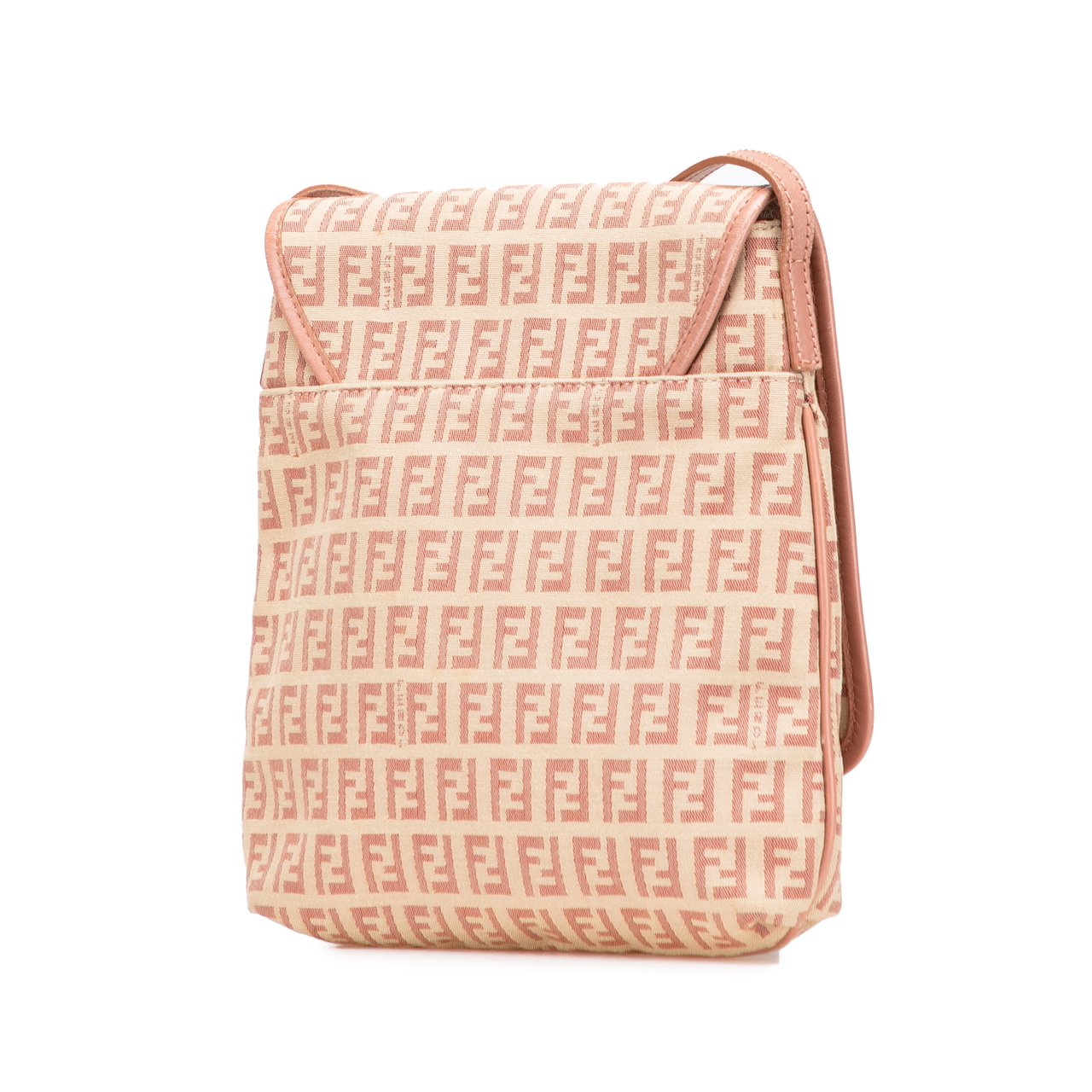 Fendi Zucchino Canvas Crossbody Bruin