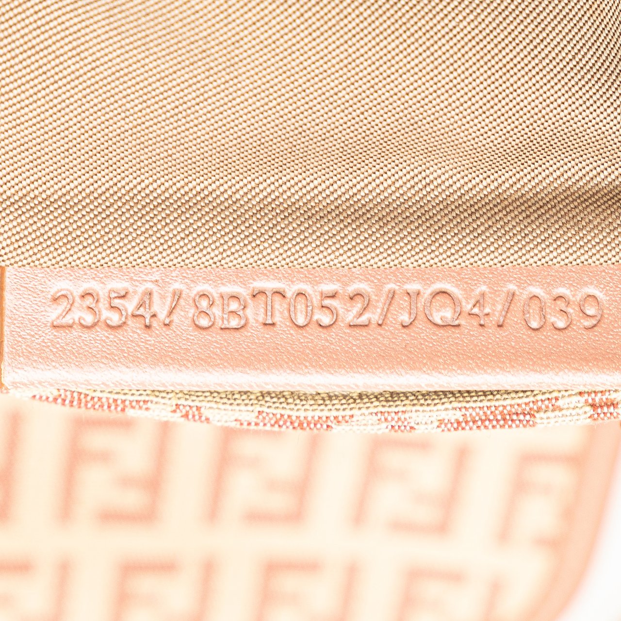 Fendi Zucchino Canvas Crossbody Bruin